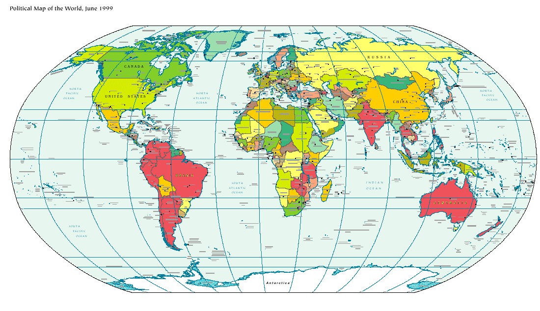 World Map and routes